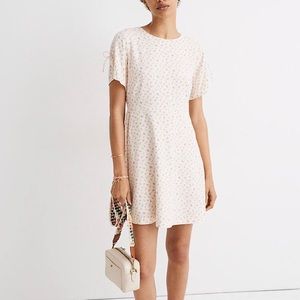 Madewell tie sleeve retro dress in Dutch Daisies